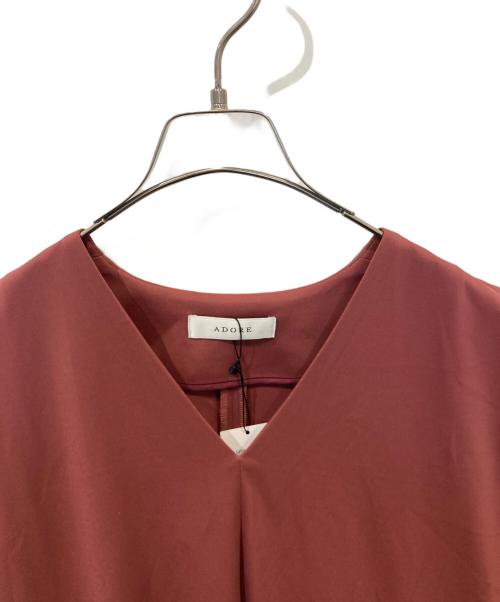 ADORE（アドーア）ADORE (アドーア) ネオプレーンダンボールワンピース　ノースリーブワンピース 531-4140415 アンティークローズ サイズ:38の古着・服飾アイテム