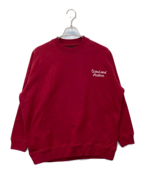 WIND AND SEA（ウィンダンシー）WIND AND SEA (ウィンド アンド シー) MALBON (マルボン) スウェット WDS-C-MALB-23-Q2-08 ボルドー サイズ:Sの古着・服飾アイテム