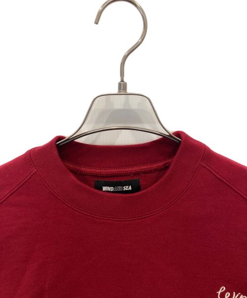 WIND AND SEA（ウィンダンシー）WIND AND SEA (ウィンド アンド シー) MALBON (マルボン) スウェット WDS-C-MALB-23-Q2-08 ボルドー サイズ:Sの古着・服飾アイテム