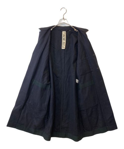 Traditional Weatherwear（トラディショナルウェザーウェア）Traditional Weatherwear (トラディショナルウェザーウェア) チェスターコート G172MCFCO0074MZ ネイビー サイズ:38の古着・服飾アイテム
