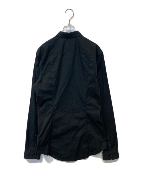ARMANI EXCHANGE（アルマーニ エクスチェンジ）ARMANI EXCHANGE (アルマーニ エクスチェンジ) レギュラーカラーシャツ ブラック サイズ:Mの古着・服飾アイテム