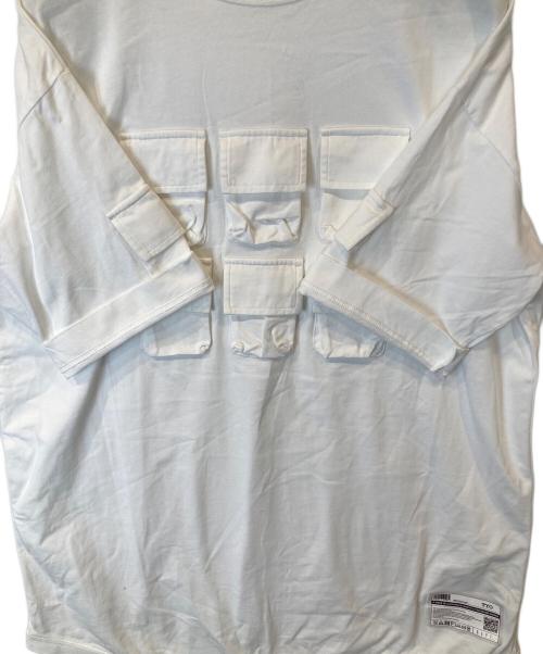 NAPE（NAPE）NAPE (NAPE) Overdose Long Sleeve Tee 1012-HS カットソー ホワイト サイズ:4の古着・服飾アイテム