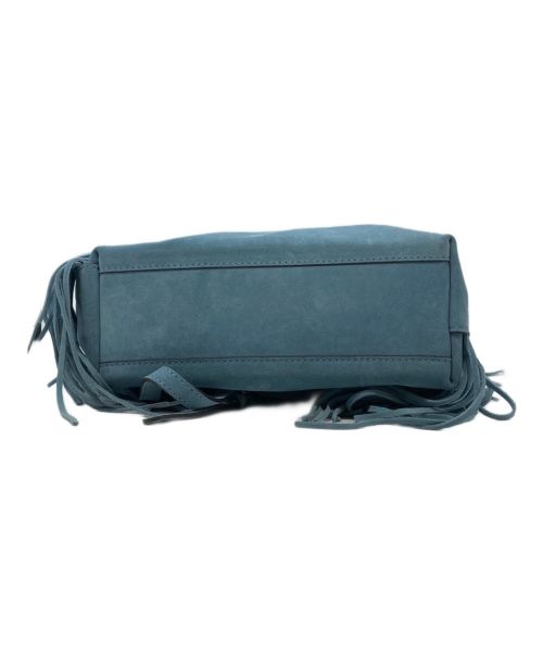 GIANNI CHIARINI（ジャンニ キアリーニ）GIANNI CHIARINI (ジャンニ キアリーニ) フリンジリュック ブルーの古着・服飾アイテム