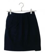 MIU MIUミュウミュウ）の古着「ラップミニスカート」｜ブラック