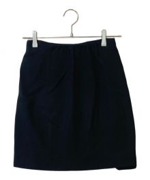 MIU MIU（ミュウミュウ）の古着「ラップミニスカート」｜ブラック