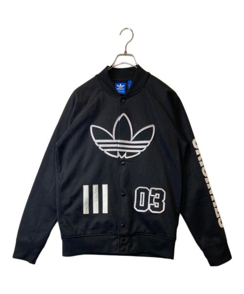 adidas（アディダス）adidas (アディダス) LOGO TRACK TOP JKT　トラックジャケット　AO0533 ブラック サイズ:Lの古着・服飾アイテム