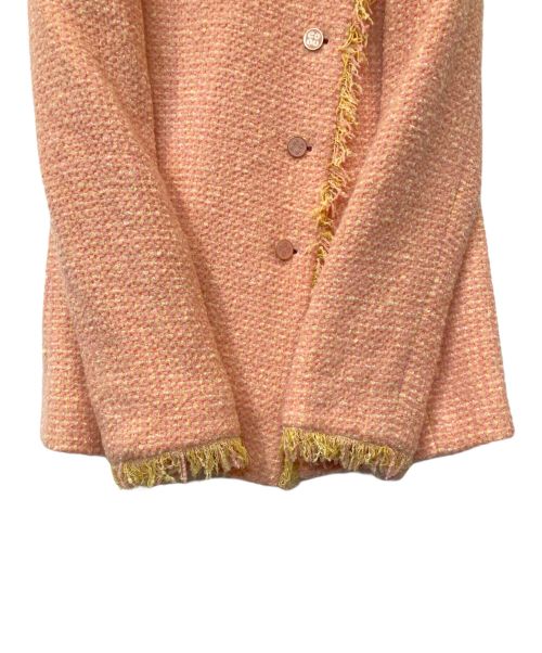 CHANEL（シャネル）CHANEL (シャネル) ツイードジャケット ピンク サイズ:34の古着・服飾アイテム