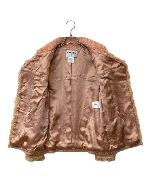 CHANEL（シャネル）CHANEL (シャネル) ツイードジャケット ピンク サイズ:34の古着・服飾アイテム