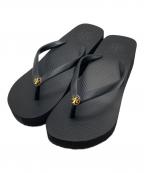 TORY BURCHトリーバーチ）の古着「LIP FLOP フリップフロップ サンダル　50008673」｜ブラック