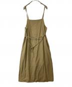 RNAアールエヌエー）の古着「リネンレーヨンタックキャミワンピース D1635」｜ベージュ