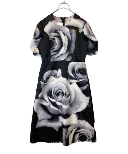 SETA ICHIRO（セタイチロウ）SETA ICHIRO (セタイチロウ) フラワープリントワンピース D17-900-213 ブラック サイズ: 1の古着・服飾アイテム