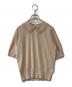 UNITED ARROWS TOKYO（ユナイテッドアローズトウキョウ）の古着「レディ オーガンジー 5分袖 ニット 1518-183-1859」｜ベージュ