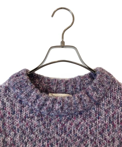 Demi-Luxe Beams（デミルクス ビームス）Demi-Luxe Beams (デミルクス ビームス) カラーメランジショートニット 64-15-0088-126 パープル サイズ:FREEの古着・服飾アイテム