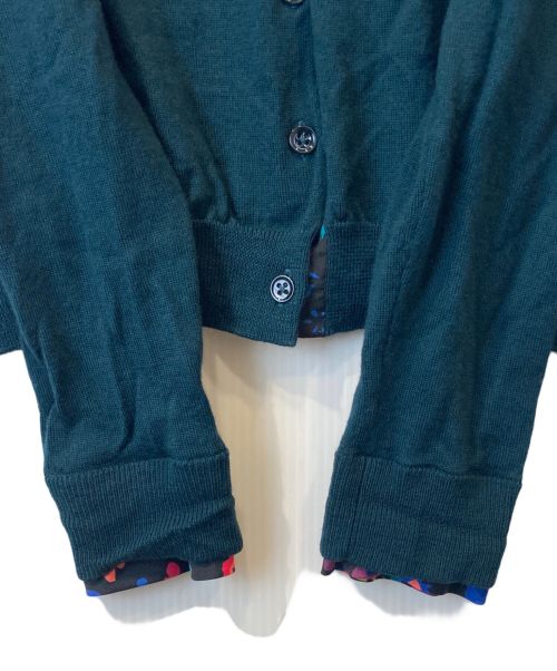 PS Paul Smith（ＰＳポールスミス）PS Paul Smith (ＰＳポールスミス) ニットカーディガン KRPSKW0990 グリーン サイズ:XLの古着・服飾アイテム