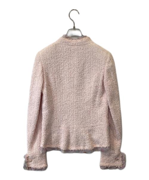 CHANEL（シャネル）CHANEL (シャネル) 04C アイスクリーム柄ツイードジャケット P22468W03245 ピンク サイズ:38の古着・服飾アイテム