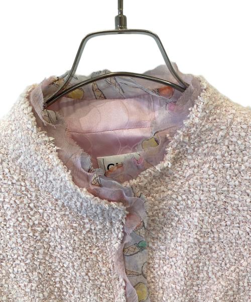 CHANEL（シャネル）CHANEL (シャネル) 04C アイスクリーム柄ツイードジャケット P22468W03245 ピンク サイズ:38の古着・服飾アイテム