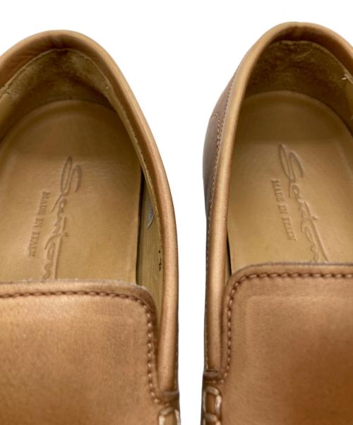 Santoni（サントーニ）Santoni (サントーニ) ローファー　10165 49 ブラウン サイズ:7 1/2の古着・服飾アイテム
