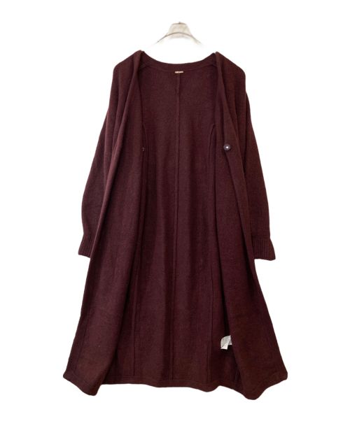 Snidel（スナイデル）Snidel (スナイデル) ベルティッドコーディガン ボルドー サイズ:FREEの古着・服飾アイテム