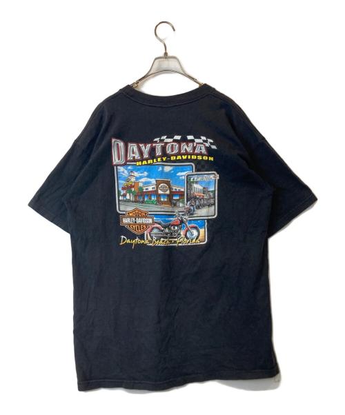 HARLEY-DAVIDSON（ハーレーダビッドソン）HARLEY-DAVIDSON (ハーレーダビッドソン) ポケットTシャツ ブラック サイズ:XLの古着・服飾アイテム