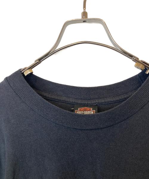 HARLEY-DAVIDSON（ハーレーダビッドソン）HARLEY-DAVIDSON (ハーレーダビッドソン) ポケットTシャツ ブラック サイズ:XLの古着・服飾アイテム