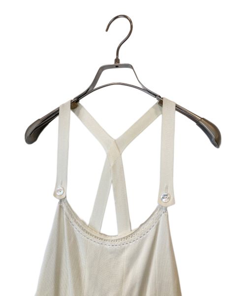 CHANEL（シャネル）CHANEL (シャネル) キャミソールワンピース P23082W03291 ホワイト サイズ:38の古着・服飾アイテム