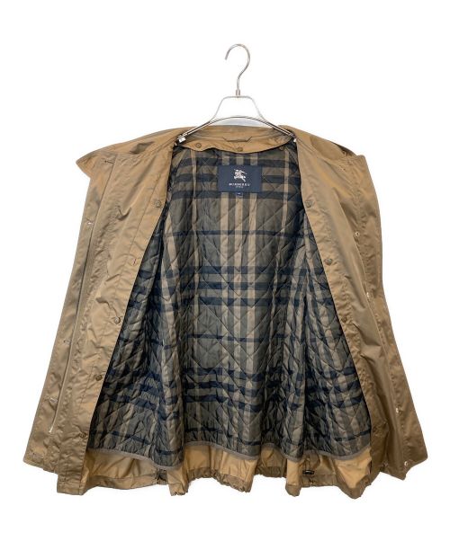 BURBERRY LONDON（バーバリーロンドン）BURBERRY LONDON (バーバリーロンドン) ファー付ライナーチェックフーデットコート B2A18-445-54 ブラウン サイズ:46の古着・服飾アイテム
