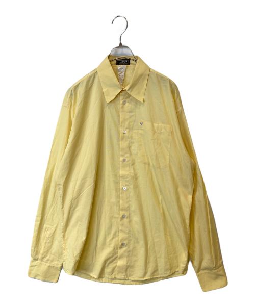 VERSACE（ヴェルサーチェ）VERSACE (ヴェルサーチェ) レギュラーカラーシャツ イエロー サイズ:46の古着・服飾アイテム