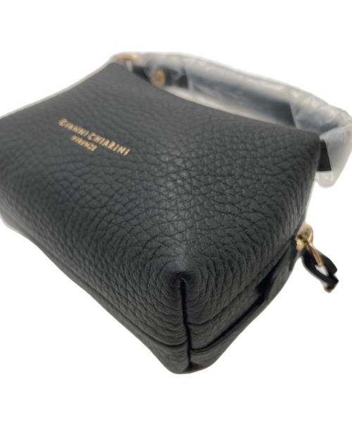 GIANNI CHIARINI（ジャンニ キアリーニ）GIANNI CHIARINI (ジャンニ キアリーニ) マイクロレザーミニバッグ ブラックの古着・服飾アイテム