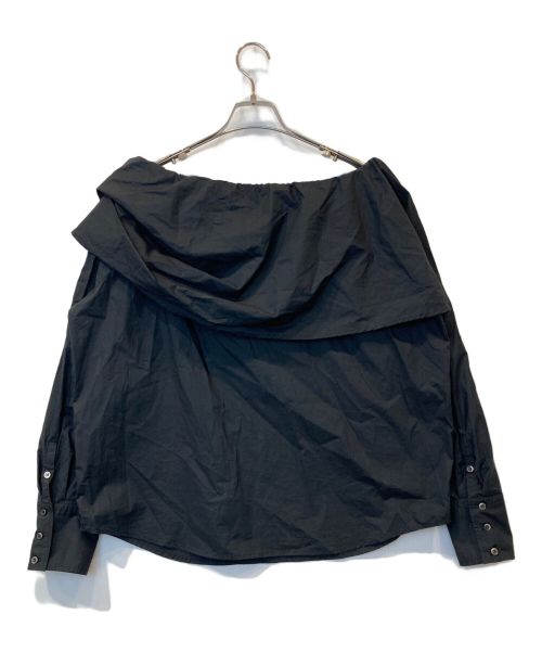 ETRE TOKYO（エトレトウキョウ）ETRE TOKYO (エトレトウキョウ) タイプライターオフショルダートップス ブラック サイズ:FREEの古着・服飾アイテム