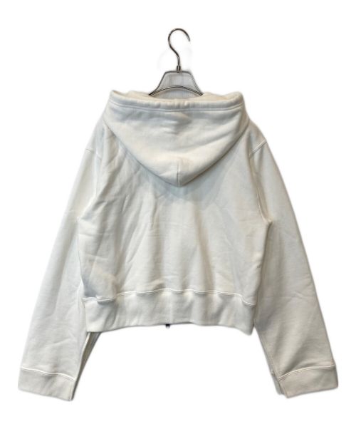 CLANE（クラネ）CLANE (クラネ) SLIT SLEEVE COMPACT ZIP UP HOODIE パーカ ホワイト サイズ:2の古着・服飾アイテム