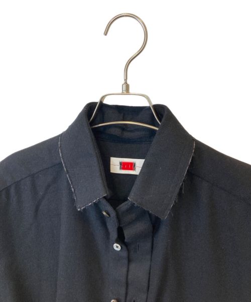 by H.（バイエイチ）by H. (バイエイチ) デザイン切替ロングシャツ ブラック サイズ:3の古着・服飾アイテム