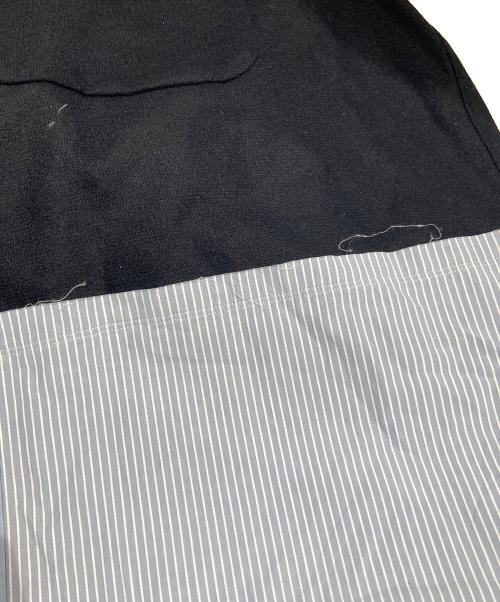 by H.（バイエイチ）by H. (バイエイチ) デザイン切替ロングシャツ ブラック サイズ:3の古着・服飾アイテム