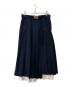 Lily Brown（リリーブラウン）の古着「ステップヘムスリットプリーツスカート　LWFS241116」｜ネイビー