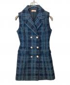 Resexxyリゼクシー）の古着「ツイードノースリミニワンピース　152440338901-01」｜ネイビー