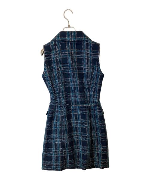 Resexxy（リゼクシー）Resexxy (リゼクシー) ツイードノースリミニワンピース　152440338901-01 ネイビー サイズ:FREEの古着・服飾アイテム