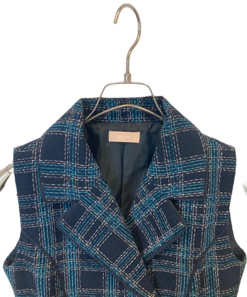 Resexxy（リゼクシー）Resexxy (リゼクシー) ツイードノースリミニワンピース　152440338901-01 ネイビー サイズ:FREEの古着・服飾アイテム