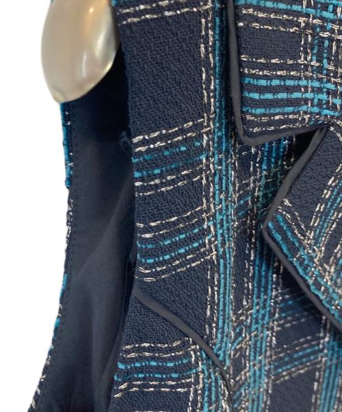 Resexxy（リゼクシー）Resexxy (リゼクシー) ツイードノースリミニワンピース　152440338901-01 ネイビー サイズ:FREEの古着・服飾アイテム