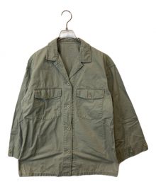 Spick and Span（スピック＆スパン）の古着「リップストップアーミーシャツ 23011200809030」｜カーキ