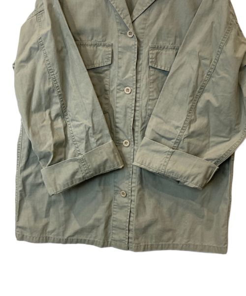 Spick and Span（スピック＆スパン）Spick and Span (スピックアンドスパン) リップストップアーミーシャツ 23011200809030 カーキ サイズ:36 未使用品の古着・服飾アイテム