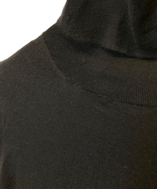 HERMES（エルメス）HERMES (エルメス) マルジェラ期 タートルネックカシミヤシルクニットワンピース ブラック サイズ:XSの古着・服飾アイテム