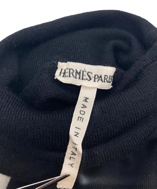 HERMES（エルメス）HERMES (エルメス) マルジェラ期 タートルネックカシミヤシルクニットワンピース ブラック サイズ:XSの古着・服飾アイテム