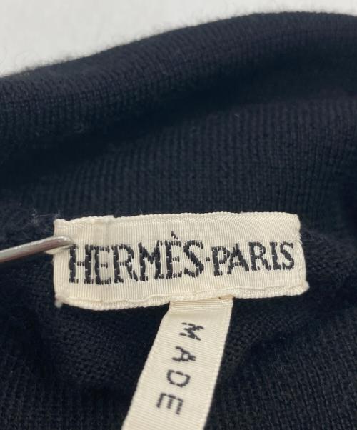 HERMES（エルメス）HERMES (エルメス) マルジェラ期 タートルネックカシミヤシルクニットワンピース ブラック サイズ:XSの古着・服飾アイテム