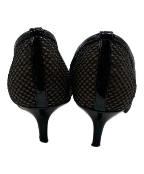 JIMMY CHOO（ジミーチュウ）JIMMY CHOO (ジミーチュウ) メッシュパンプス ブラック サイズ:36の古着・服飾アイテム