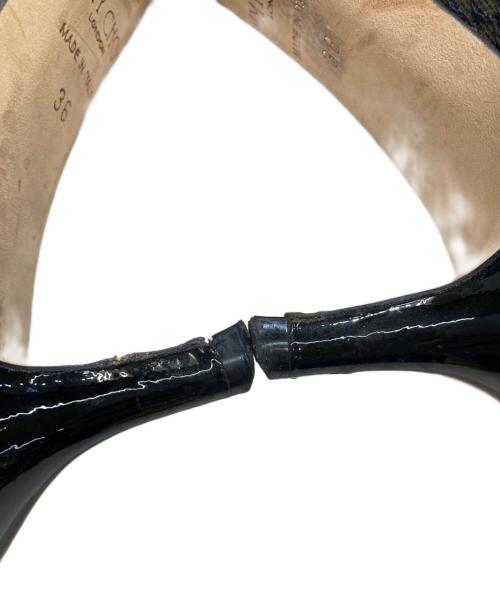 JIMMY CHOO（ジミーチュウ）JIMMY CHOO (ジミーチュウ) メッシュパンプス ブラック サイズ:36の古着・服飾アイテム