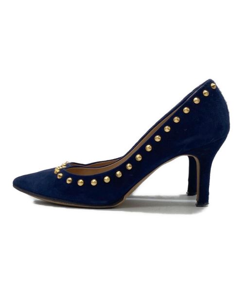 PELLICO（ペリーコ）PELLICO (ペリーコ) スタッズパンプス ネイビー サイズ:36の古着・服飾アイテム