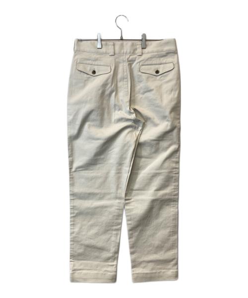 BROOKS BROTHERS（ブルックスブラザーズ）BROOKS BROTHERS (ブルックスブラザーズ) ストレッチコットンツイルプリーテッドファティーグパンツ 100206546 アイボリー サイズ:83.5cm (W33)の古着・服飾アイテム
