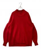 SLOBE IENAスローブ イエナ）の古着「RICHESSハイネックニット 22080912204040」｜レッド