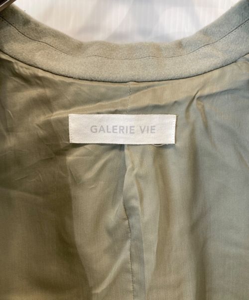 GALERIE VIE（ギャルリーヴィー）GALERIE VIE (ギャルリーヴィー) ライトメルトンチェスターコート 23-08-94-08201 ライトグリーン サイズ:36の古着・服飾アイテム