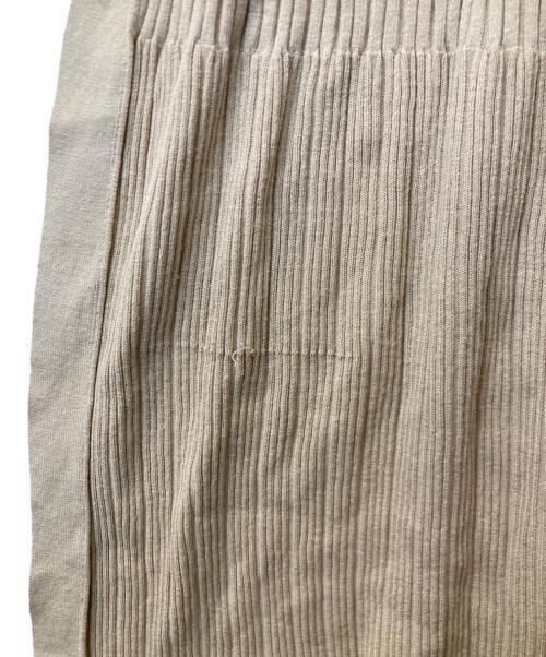 HER LIP TO（ハーリップトゥ）Her lip to (ハーリップトゥ) Ribbed-knit Long Cardigan HLT2009076 カーディガン ベージュ サイズ:Mの古着・服飾アイテム