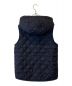 ARMEN (アーメン) NYLON QUILT REVERSIBLE HOODED VEST キルティングベスト ネイビー：3500円